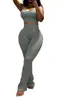 Conjunto Esportivo de Calça Flare para Yoga Estilo Europeu e Americano para Mulheres, Controle de Barriga, Levanta Bumbum, Camiseta Regata Casual de Corrida de Secagem Rápida, Leggings Justas