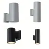 Lámpara de Pared de Tubo de Aluminio para Exteriores E27 Luz de Pared LED Doble Cabezal Impermeable Lámpara de Pared de un Solo Cabezal E27 Foco Redondo Lámpara de Pared