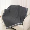 Manta Tricotada de Luxo Casual Acessível Manta para Soneca Manta para Quarto com Ar Condicionado Manta Xale para Escritório Manta Grande para Sofá Carro Manta de Avião