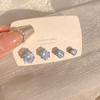 Pendientes de botón sin oreja, personalizados, con clip magnético para hueso de oreja, para mujer, con piedra absorbente de hierro, temperamento masculino, pendientes de circonita Super Flash que combinan con todo.
