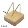 Soporte de Exhibición de Madera para Piedras Crudas de Cristal, Muestras de Minerales, Muestras de Minerales Metálicos y Base Creativa para Caballetes de Arte