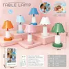 Lámpara de mesa pequeña táctil de escritorio, simple y creativa, para el hogar, dormitorio, 1200 mAh, lámpara de escritorio de 5 niveles para estudio