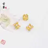 Cobre Chapado en Oro Incrustado con Circonita Cuentas Espaciadoras de Nube Cuentas Sueltas Accesorios Pulsera DIY Collar Accesorios Nuevo Estilo Chino