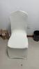 Funda de silla universal elástica, gruesa, de una sola pieza, para hotel, boda, banquete, color blanco, estilo 2025