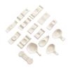 Fábrica vende suporte para hashi e colher de porcelana óssea branca pura para hotel pode ser definido logo Restaurante Clube conjunto de mesa suporte para hashi de cerâmica Tangshan