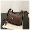 Bolso texturizado de primavera para mujer 2023 Nuevo Bolso de hombro casual de gran capacidad Bolso cruzado de color liso Bolso tote moderno