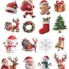 Decoração de Janela de Ano Novo de 2027 Adesivos de Natal Etiquetas de Natal para Decoração de Shopping