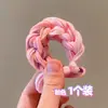Cintas de Pelo Trenzadas de Colores con Lazo para Niños, Gomas Elásticas para el Cabello de Niñas, Alta Elasticidad, Cuerdas de Cabello Engrosadas, Lindos Accesorios para el Cabello