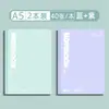 Cuaderno Fresco de Color Contrastante para Estudiantes de Secundaria y Preparatoria, Simple A5 Tapa Blanda B5 Engrosado, A Prueba de Tinta y Escritura Suave