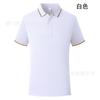 Camisa Polo de Seda de Hielo Suave, Fácil de Secar y Sin Sudor, Azul Real, Grupo de Fábrica, Negocios, Manga Corta, Doble Borde, Cuello Polo de Solapa de Líder