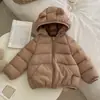 Chaqueta Ligera de Plumón y Algodón para Niños Chaqueta Corta Acolchada de Algodón para Bebé Abrigo de Algodón con Capucha para Niños y Niñas Ropa de Abrigo de Moda para Niños Pequeños e Infantes Tendencia