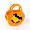 Bolsa de dulces de mano creativa para niños de Halloween, bolsa de regalo de tela no tejida para hacer tú mismo, bolsa de regalo de tela de fieltro tridimensional, venta al por mayor