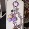 Encantos Originales Pop Mart Lindos para Hacer Manualidades con Cristal de Fresa y Hortensia para Correas de Teléfono, Colgantes de Bolsos y Colgantes de Coche