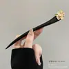 Horquilla de estilo antiguo para mujer, nueva horquilla de madera para recogido estilo chino con un toque de alta gama, horquilla con borla, accesorio para el cabello tradicional Hanfu
