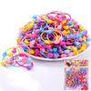 Venta al por mayor Japonés y Coreano niños Mickey bolsa banda de goma 50 piezas diadema color caramelo animal de dibujos animados anillo para el cabello puesto