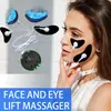 Nuevo masajeador facial EMS, dispositivo de belleza en forma de media luna de pulso de baja frecuencia, removedor de arrugas faciales en forma de V, estimulador de músculos faciales