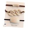 Té con Leche Estilo Coreano Moda Anillo para el Cabello Conjunto de Nueve Piezas Estilo Frío Cuerda para el Cabello de Cuero Popular en Internet Simple Elegante Cuerda para el Cabello Accesorios para el Cabello para Mujeres