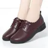 Zapatos de Mujer para Mamá Primavera Cuero Suave Suela Suave 2025 Zapatos Planos para Mujeres de Mediana Edad y Mayores, Zapatos de Trabajo de Cuero para Mujer Cómodos Antideslizantes