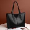 Bolsa de Ombro Moda Europeia e Americana Feminina Textura Couro Genuíno Grande Capacidade Bolsa Tote Commuter Portátil Bolsa Grande