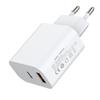 Cargador rápido de doble puerto PD20W CEIBS QC18W para teléfonos móviles Huawei, Apple y Android.