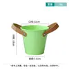 Balde de lata cor de doce, vaso para suculentas, balde de brinquedos, balde de praia, porta-pincéis de maquiagem e canetas, balde criativo para organização de mesa