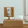 Traje de juego de té kung fu para viajar, olla de cerámica Xi Shi, venta al por mayor de una olla, dos tazas, portátil para exteriores, regalo, logo impreso