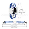 Equipo de Fútbol del Distrito Este Vaqueros Pulsera de Paracord Vaqueros Águilas Gigantes Patriotas Aficionado Pulsera Tejida