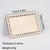 Lascas de Madeira Cortadas a Laser com Furos, Placa de Madeira, Tiras de Tecido, Cesta, Base de Madeira, Base de Madeira Crochê à Mão, Placa de Tecelagem DIY