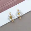 Contas Coloridas a Vácuo para Conservar a Cor Flor de Cristal Margarida Pingente Brincos Criativos DIY Puros Feitos à Mão Acessórios de Pérola de Imitação