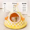 Cama para Gato Semicerrada, Engrosada, Cálida, Extraíble y Lavable, Adecuada para Todas las Estaciones, Cama para Mascotas, Pieza Única al por Mayor para Gatos