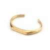 Europeu e Americano Retro Cast Titanium Aço Casal Pulseira Masculina e Feminina Moda Simples Pulseira Aberta Distintivo Faceta Pulseira Jóias