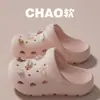 Sandálias perfuradas com suporte para arco alto e calcanhar negativo para mulheres, uso externo de verão, sandálias de sola grossa para fitness e escalada para pés chatos, atacado feminino