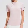 Camiseta de Bádminton al Aire Libre Transfronteriza Verano Cuello Alto Elástica Casual Polo Moda Transpirable Ropa de Fitness Yoga Corta