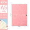 Caderno Simples de Folhas Soltas, Caderno com Alça de Couro Macio A5 Destacável para Negócios, Bloco de Notas A6 Folhas Soltas Retrô, Personalizável