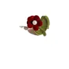 Presilha de Cabelo com Franja Novo Estilo 2026 para Mulheres, Mini Presilha de Garra Flor de Veludo, Pequeno Acessório de Presilha de Cabelo Fofo de Princesa
