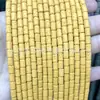 Cuentas Sueltas Cilíndricas de Piedra Volcánica Rojas, Amarillas, Azules, Blancas y Negras Cuentas Tubulares de Roca Volcánica Accesorios para Joyería DIY Cuentas Cilíndricas de Piedra Volcánica
