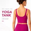 Roupa íntima esportiva com costas em U Feminina Alta Sustentação Fitness Corrida À Prova de Choque Sutiã de Yoga Almofada Fixa no Peito Regata AG001