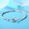 Japón y Corea del Sur personalidad dulce simple pulsera de doble corazón Pulsera Corazón a Corazón joyería pulsera de corazón una generación de cabello