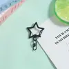 Chaveiro Colorido Pintado Estrela de Cinco Pontas Fivela de Figura Oito Liga de Zinco Acessórios de Joia Materiais de Contas Artesanais DIY Atacado