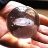 Bola de Cristal Gravada a Laser 3D K9 Bola de Vidro Luz Noturna com Base de Madeira Decoração Criativa para Mesa de Escritório Casa Presente de Aniversário