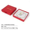 Caja de Empaque para Joyería Collar de Perlas con Lazo Rojo Caja de Regalo para Collar de Perlas Caja de Joyería Caja para el Día de la Madre Caja de Perlas