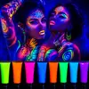 Pintura fluorescente lavable para body painting, tubo de 30 ml, segura y no tóxica para pintar la cara de los niños, adecuada para actuaciones, fiestas y Halloween