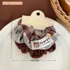 Novo Scrunchie de Ursinho com Bolinhas - Elástico Suave para Rabo de Cavalo de Menina, Faixa de Cabelo Versátil, Pacote com 2
