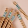 Palillos de Bambú de Gama Alta para Uso en Casa, Modelo Nuevo, Resistentes a Altas Temperaturas, Antideslizantes, Libres de Moho, Duraderos, Adecuados para Freír, Un Palillo por Persona