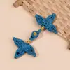 Hebilla de Cheongsam Hilo Dorado Hoja de Trébol Hebilla de Tela Hecha a Mano Hebilla de Hoja de Arce Nueva Chinoiserie Estilo Nacional Botón Dinastía Han Traje Tang Accesorios Decorativos