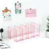 Suporte de Livro Transparente, Divisória de Mesa Espessada, Divisória de Dormitório, Estante Suporte para Livros, Caixa de Armazenamento para Livros, Prateleira Divisória de Armazenamento