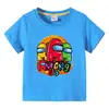 Ropa infantil transfronteriza 2023, camiseta de manga corta de verano para niños, camiseta básica de dibujos animados para niños y niñas, camiseta de media manga para bebé, marea superior