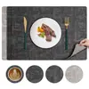 Manteles Individuales de Cuero Estilo Ins Nórdico, Manteles de Mesa Resistentes al Calor, Manteles Aislantes para Mesa de Comedor, Posavasos para Tazones, Manteles de Platos de Comedor de Alta Gama, Posavasos para Tazas de Té