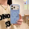 Capa Magnética Fengbaoyang Estilo Ins Adequada para Iphone17Pro Max Apple 16 Capa de Celular 14/15 Simples e Transparente
