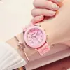 Reloj para estudiante moda coreana reloj de silicona reloj especial para examen cuadrado de separación pequeño reloj estilo Duoduo mismo estilo cuarzo